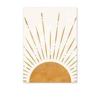 HJOSWVNS Quadri Moderni Soggiorno Modello Solare Arancione Quadro Moderno Soggiorno Quadri Stampa su Tela Quadri Moderni Camera da Letto Quadro su Tela Stampe da Parete Moderne Senza Cornice 50x70cm