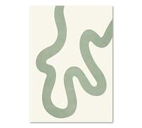 HJOSWVNS Quadri Moderni Soggiorno Verde Salvia Beige Quadro Moderno Soggiorno Quadri Stampa su Tela Quadri Moderni Camera da Letto Quadro su Tela Stampe da Parete Moderne Senza Cornice 20x30cm