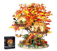 HJPLPXH Set di blocchi per bonsai con fiori di ciliegio, piante e fiori, casa sull'albero, micro mini blocchi, idea regalo per adulti e bambini (2725 pezzi)