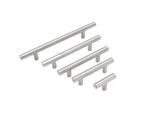 HJQFVASQ Barra lunga a forma di T La maniglia in acciaio inossidabile argento è adatta for le maniglie dei mobili dei cassetti dell'armadio della porta della cucina(Single hole 50mm)