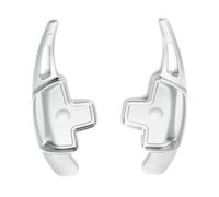 HJTEDHE Paddle Cambio Volante Dell'Auto Per Mercedes Benz Per ABM Classe W176 W246 GLK SLK CLA GLA Pagaie Controller Al Volante Dell'auto(Silver)