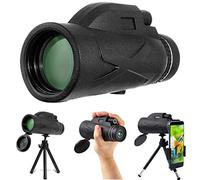 HJTLK Telescopio monoculare 80X100 monoculare HD ad Alta Potenza, con Supporto per Smartphone e treppiede monoculare Impermeabile con per Birdwatching, Viaggi, Escursionismo, Campeggio
