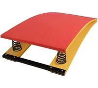 HJtRTDF Attrezzature ginniche, Trampolino da Ginnastica for Bambini Salto for con 2 Molle e Tappeto Imbottito(Rosso)