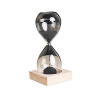 HJtRTDF Clessidra， personalità Creativa Clessidra Magnetica Decorazione for Ufficio a casa Magnete Artigianato con Timer for la Sabbia(Black)