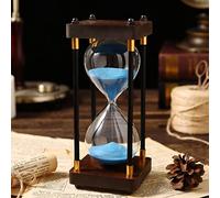 HJtRTDF Clessidra， Timer 30/60 Minuti, Clessidra, Classica Versatile, Accessori for Ufficio e casa(Blu,60 Minutes (24 * 9.5cm))
