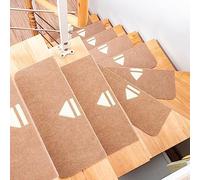 HJtRTDF gradini per Scale， Tappetini Antiscivolo for Scale in Legno, 5 Pezzi, autoadesivi, Lavabili, Fai da Te(55 * 22+4.5cm(22 * 9+2in))