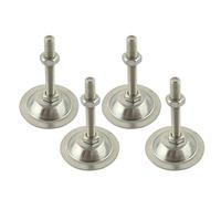 HJtRTDF piedini per mobili, 4 piedini regolabili con base da 38 mm, M8x60/M8x80/M8x100mm for mobili/rastrelliera for tubi/macchina(M10x100mm)