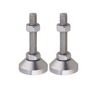HJtRTDF piedini per mobili, Acciaio inossidabile 304 diametro 40 mm M10x50 for poggiapiedi for mobili di macchine utensili(4 Pcs)