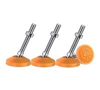 HJtRTDF piedini per mobili, Livellatori for piedini regolabili da 4 pezzi, lunghezza della vite 150 mm, for mobili, armadi, banchi lavoro, scaffali(D60xM16x100)