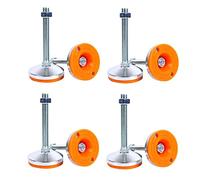 HJtRTDF piedini per mobili, Piedini di livellamento inferiori con dadi bloccaggio for mobili, tavoli, armadi, scaffali. M8*50mm(8PCS)