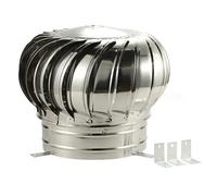 HJtRTDF ventilatore per stufa a legna, Cappuccio girevole for camino, cappuccio for in acciaio inossidabile, ventilatore turbo, diverse dimensioni(500 mm)