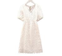 HJUGHPN Abito da donna a maniche corte, estivo, ampio, nero, bianco, 9XL