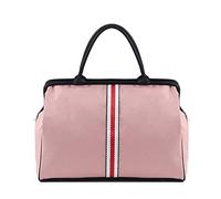 HJUGHPN Borsa da palestra da donna Borsa da fitness per weekend da donna Borsa da viaggio grande Yaga da donna Borsa da viaggio leggera per uomo coreano Borse da esterno pieghevoli(Pink)
