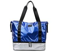 HJUGHPN Borsa da palestra da donna Borsa da viaggio Borsa grande da donna con patchwork per donna Borsa da viaggio rosa Organizer per scarpe Borsa da weekend impermeabile Borsa da nuoto sportiva per y