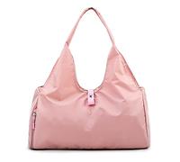 HJUGHPN Borsa da palestra da donna Borsa da yoga per palestra sportiva con tasca bagnata Borsa da notte per weekender da donna con tasca per scarpe indipendente e supporto per tappetino da yoga(Pink)