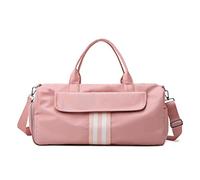 HJUGHPN Borsa da palestra da donna Borsa sportiva da palestra in acqua Borse da fitness a righe da uomo Borsa da allenamento da viaggio per scarpe da spalla Sacca sportiva(Pink)