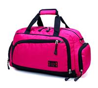 HJUGHPN Borsa da palestra da donna Borse da palestra Uomo Sport Fitness Pack Cilindro Una spalla Borsa sportiva Borse da donna Borse da viaggio Pacchetto borsa impermeabile in nylon(Pink)