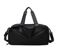 HJUGHPN Borsa da palestra da donna Borse sportive Borse da palestra per donna Scarpe da uomo Large Weekend Training Water Proof Nuoto Fitness Travel Spalla(Schwarz,S)