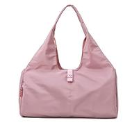 HJUGHPN Borsa da palestra da donna Scione Yoga Mat Bag Palestra Borse Fitness per Donna Uomo Training Sac De Sport Travel Gymtas Nylon Sport all'aria aperta Tas Sporttas(Sweet Pink)