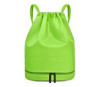 HJUGHPN Borsa da palestra da donna Zaino da nuoto con coulisse Borsa da bagno bagnata Borse sportive Borsa da viaggio a tracolla Piscina da spiaggia Costume da bagno Zaino impermeabile Nuoto(Green)