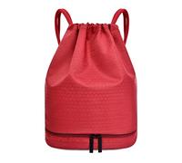 HJUGHPN Borsa da palestra da donna Zaino da nuoto con coulisse Borsa da bagno bagnata Borse sportive Borsa da viaggio a tracolla Piscina da spiaggia Costume da bagno Zaino impermeabile Nuoto(Rouge)