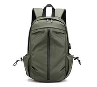 HJUGHPN Borsa da palestra da donna Zaino da uomo portatile usb zaino da viaggio all'aperto export zaino per la scuola giovanile zaino da uomo di marca per i giorni feriali nero (verde exército)