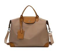 HJUGHPN Borsa da viaggio Short-Distance Women Travel Ladies Handbag Sports Pack Multifunctional Luggage Shoulder Gym Bags(Khaki)