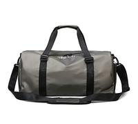 HJUGHPN Borsa da viaggio Waterproof Oxford Sport Gym Bag Men Weekender Duffle Bag Overnight Luggage Bag Shoe Bags for Travel Unisex(Dark Gray)