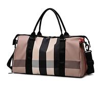 HJUGHPN Borsa da viaggio Yoga Gym Bag For Women Design Travel Bag Nylon Airport Duffel Bag Large Capacity Clothes Holiday Weekend Handbag Sac
