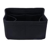 HJUGHPN Borsa per il trucco Felt Insert Bag Makeup Handbag Organizer Travel Inner Purse Portable Cosmetic Bags Storage Tote(Schwarz)