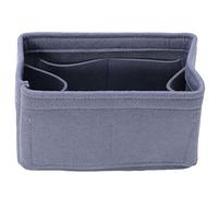 HJUGHPN Borsa per il trucco Felt Insert Bag Makeup Handbag Organizer Travel Inner Purse Portable Cosmetic Bags Storage Tote(Grey)