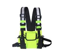 HJUGHPN Borsa sul petto da donna Vest Streetwear Bags Waist Pack Women Black Chest Rig Bag