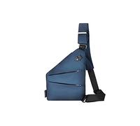HJUGHPN Borsa sul petto da uomo Borsa da uomo Casual Casual Bag Bicycle Bag per uomo Spalla Borsa Holster Phone Pack Phone Cycling Sports Personal Pocket Bag(Blue)