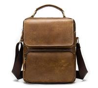 HJUGHPN Borse a tracolla da uomo Design valigetta casual in pelle bovina borsa a tracolla retrò verticale borsa da uomo borsa messenger messenger smerigliata da uomo