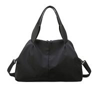 HJUGHPN Borse da uomo Borse da palestra da donna Sport fitness borse di addestramento di forma di formazione for viaggi femminile tappetino da yoga a secco e bagnato(Schwarz)