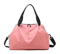 HJUGHPN Borse da uomo Borse da palestra da donna Sport fitness borse di addestramento di forma di formazione for viaggi femminile tappetino da yoga a secco e bagnato(Pink)