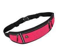 HJUGHPN Borse per telefono Professional Running Waist Bag Sports Belt Pouch Mobile Phone Case Men Women Hidden Pouch Gym SportsBags Running Belt Waist Pack(Rouge)
