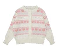 HJUGHPN Camicette da donna Dolce Cardigan lavorato a maglia da donna autunno amore tulipano modello Hollow maglione sciolto