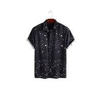 HJUGHPN Camicia da uomo a maniche corte casual ad asciugatura rapida camicia estiva da uomo abbigliamento top (XXL)