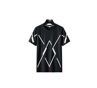 HJUGHPN Camicia da uomo con stampa, maglietta estiva a maniche corte, maglietta da uomo, maglietta casual, taglia L, 8XL (5XL)