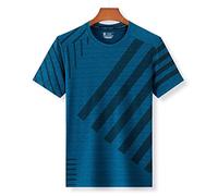 HJUGHPN Camicie da uomo ad asciugatura rapida, maglietta sportiva da uomo, a maniche corte, estiva, casual (3XL per 180 cm, 80 kg)