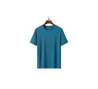 HJUGHPN Camicie da uomo T-shirt da uomo estate tinta unita girocollo basic t-shirt a maniche corte maglia casual allentata t-shirt (XXL)
