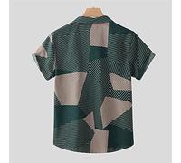 HJUGHPN Camicie da uomo vintage con stampa, casual, a maniche corte, con bottoni, vestibilità regolare, top estivi (3XL)