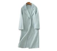 HJUGHPN Cappotti da donna Boutique di fascia alta Donna Autunno e Inverno Spalle Lunghe Sciolte Lana Australiana Cappotto in Cashmere su entrambi i lati (S)