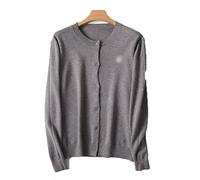 HJUGHPN Cardigan da donna Coppia maglione in cashmere cardigan cardigan da uomo e donna cardigan autunno e inverno moda maglione cardigan maglione lavorato a maglia cappotto (grigio, XXL)