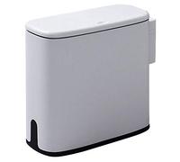 HJUGHPN Cestino della spazzatura da 11 l, cestino per la spazzatura da bagno, cestino della spazzatura, contenitore per sacchetti della spazzatura (grigio)