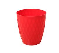 HJUGHPN Cestino della spazzatura senza coperchio, alla moda, creativo, per soggiorno, hotel, casa, cucina, bagno, cestino della spazzatura decorativo con diamanti (rosso, M)
