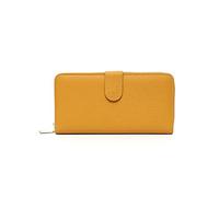 HJUGHPN Donne Portafogli Donne Portafogli In Vera Pelle Lungo Soldi Borse Monete Femminile Frizione Signore Borsa Funzionale Multi Card Holder, Giallo, Taglia unica