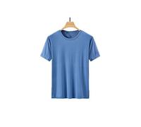HJUGHPN Maglietta da uomo ad asciugatura rapida, sportiva, maglietta da uomo, a maniche corte, estiva, casual, colore bianco, taglie forti 6XL 7XL 8XL 9XL top t-shirt vestiti (blu, 6XL per 190 cm, 100