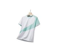HJUGHPN Maglietta sportiva da uomo a maniche corte da uomo, stampa casual estiva e casual, taglie forti (XL)